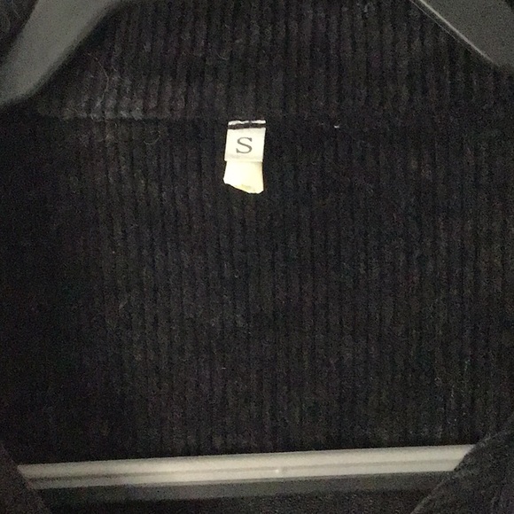 Distressed Black Wide Corduroy Jacket Sz Small - Picture 3 of 6